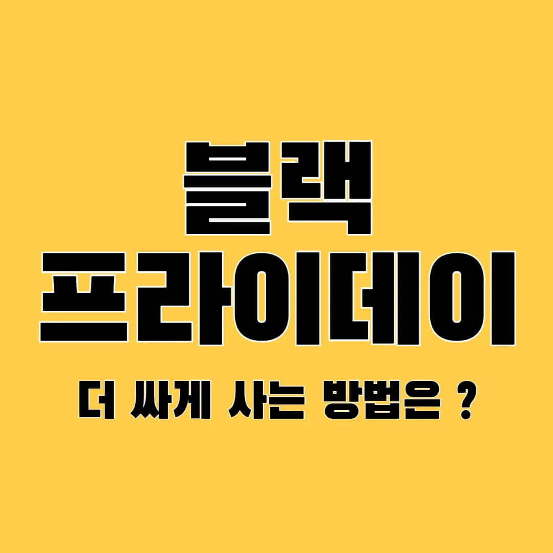 블랙프라이데이 2024: 할인 트렌드와 스마트 쇼핑 전략 2 블랙프라이데이 2024